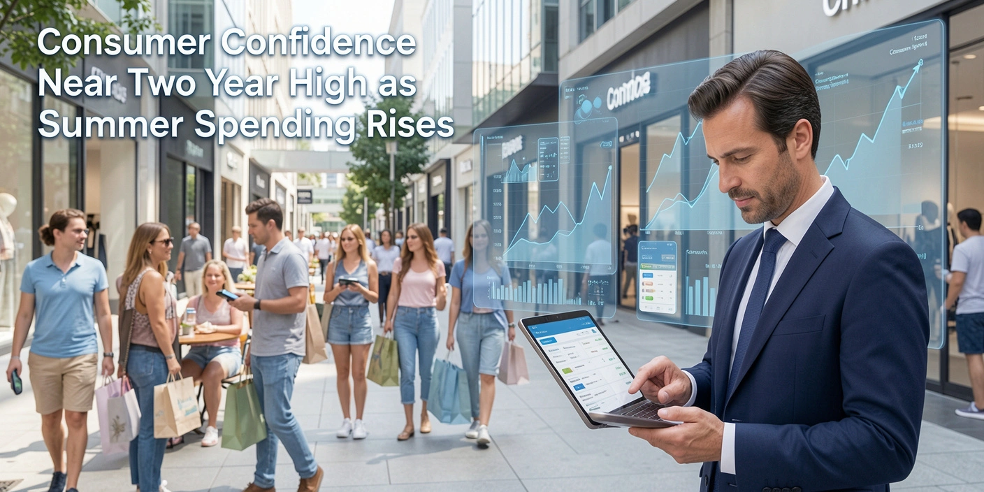 Consumer Confidence Near Two Year High as Spending Rises